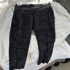 Black Camouflage Lululemon Leggings